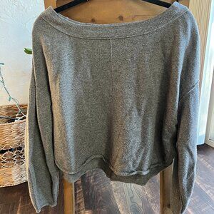 Knit Cropped Free People Sweater